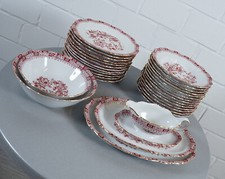 Seltmann Weiden Porzallan Theresia China Rot verschiedene Teile 1970er Jahre