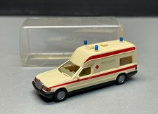 MB Mercedes Binz KTW E-Klasse W124 RTW Krankenwagen Rotes Kreuz Wiking H0 1:87 
