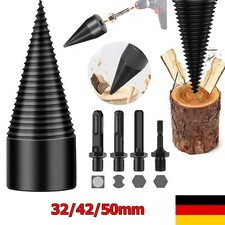 Brennholzbohrer Holzspaltbohrer Holzspalter Kegelspalter Für Bohrmaschine 42mm