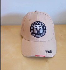 SWAT Mütze Beige Logo Adler