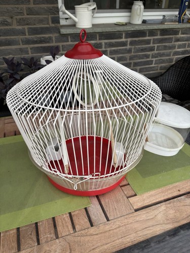 Vogelkäfig rund mit zubehör - vogelkäfig,