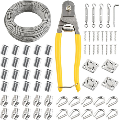 50m stahlseil 3mm - pcs, kit