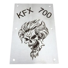 LQ Racing Warnschilder Ersatz Totenkopf T1 f.Quad / ATV Kawasaki KFX 700