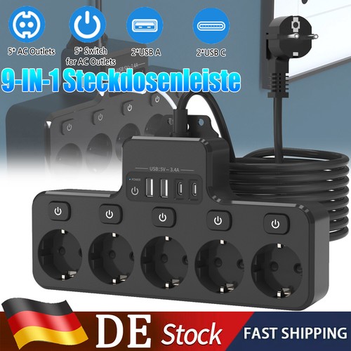 Fach steckdosenleiste mit - steckdosenleiste,
