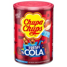 (12,29€/1kg) Chupa Chups Cola-Lutscher, Fresh Cola, Lolly 100 Stück