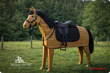 Set Holzpferde Sattel mit