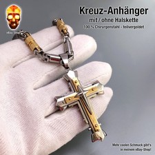 Herren Kreuz Anhänger groß