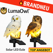 LumaOwl™ Solar LED Eule