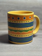 Wächtersbach Tasse Retro 90er Gelb Orange Blau Grün – Made in Germany Vintage 