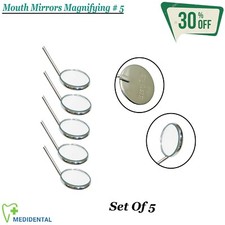 DIAGNOSTIK Hygieniker Mundspiegel Vergrößerung # 5 Instrumente zur mündlichen Untersuchung CE