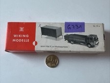 G731 Wiking Nr.51w MAN 9186 FL Stahlcontainer Kipp-Fahrerhaus Haftetiketten H0 