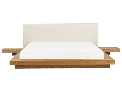 Bett kunstleder weiß - bett, /