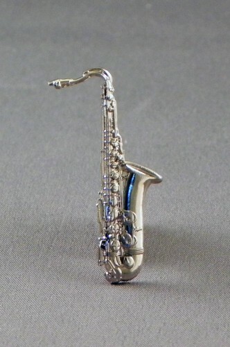 Verchromte saxophon emaille - verchromte,