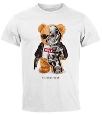 Herren T-Shirt Print Teddy