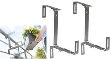 2x Balkonkastenhalter 3-fach verstellbar Blumenkastenhalter Brüstung Geländer