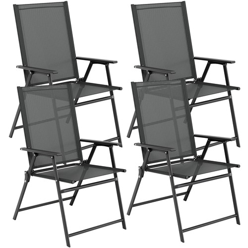 4er klappbare gartenstühle - klappbare,