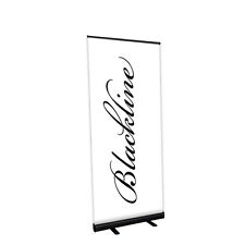 Schwarzes Rollup Display -