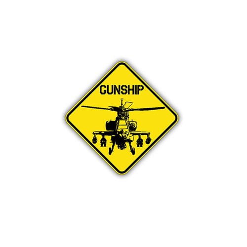 Aufkleber sticker gunship - aufkleber/sticker,