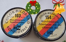 Diafilme 2 TEILE "Münchhausens Abenteurer " Defa DDR Pouva Magica  Rollfilm