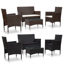 4-tlg. Garten Lounge Set mit