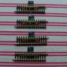Fleischmann Modellgleis H0 Nr.1700/2 SN, Schaltgleis mit Klemme, 4 Stück