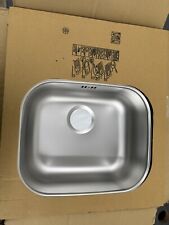 Beckenspüle mit Abtropffläche Spülbecken 58x50x17cm + Syphon + Wasserhahn