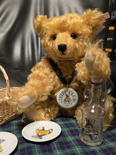 Steiff Club Teddy "Picknick - Bär" 1997 mit Zertifikat, Clubmagazinen+Flyern 