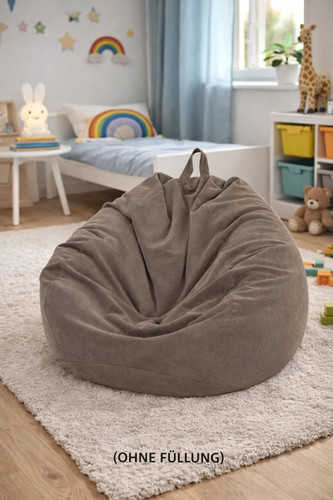 Sitzsack bezug 110x89 cord - 110x89,