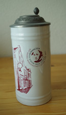 Bierkrug mit Zinndeckel - Altstadtbrauerei Marienbräu (Jever)