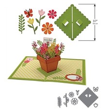 3D Pop up Schmetterling Blume