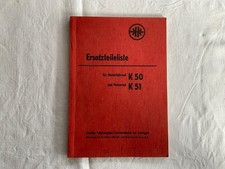 Teilekatalog / Ersatzteilliste Kreidler K 50 K 51  Sept. 1953 neuwertig Original