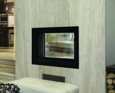 BeF Kamineinsatz wasserführend 16 - 24 kW Durchsichtkamin Tunnel Kamin