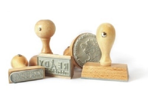 Text holzstempel - text,