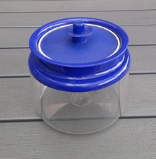 Tupperware Panorama Dose blau/glasklar  1,2  Liter Kaffee/Tee RARITÄT !!! 