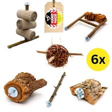 Vogelspielzeug Set 6x