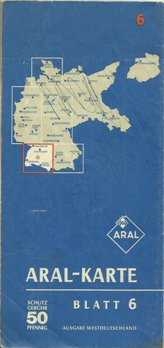 Aral straßenkarte blatt - aral-straßenkarte,