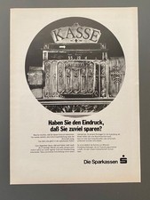 Die Sparkassen National Kasse 1981 Vintage Ad Werbung Reklame