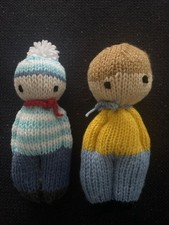 Deko Handarbeiten DIY Puppe Stricken Wolle ?? 2 Stk