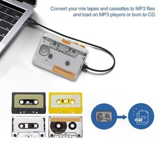USB-Kassetten-zu-MP3-Konverter, Musik-Kassettenspieler mit USB-Kabel für Laptop