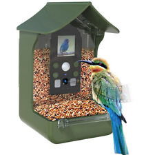 VisorTech Vogelhäuschen & Futterstelle, Full-HD-Kamera, PIR-Sensor, Nachtsicht