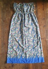 Wie NEU Boohoo Gr. L Bandeau Kleid Pfau