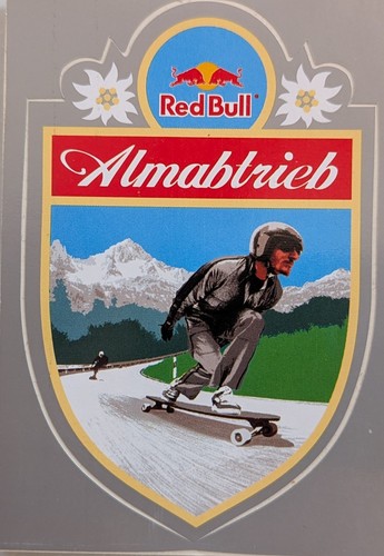 Red bull aufkleber - red,