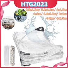 Wasserdichte PVC Transparente Plane LKW Folie Klare Schutzplane Garten mit Ösen