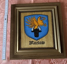 Marlow in Mecklenburg - Wappen Bild - Coat of Arms - Handarbeit DDR NEU original