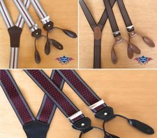 Hosenträger mit lederlaschen - hosenträger,