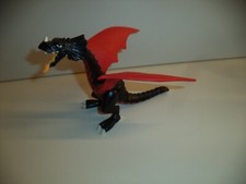 Playmobil ET Drache Asia Schwarz rot ca. 10 cm hoch für Ritterburg u.Ä. (A)
