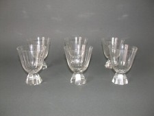 Original Friedrich Glas 6 x Kristallglas f. Wasser/Wein? 50er/60er Liniengravur 