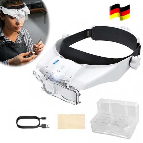 Lupenbrille mit licht led - mit,