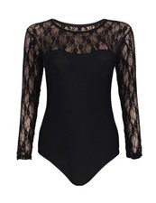 Body teddy einteiler - body, langarm