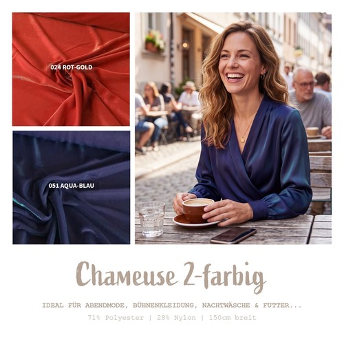 Charmeuse changeant stoff - charmeuse,